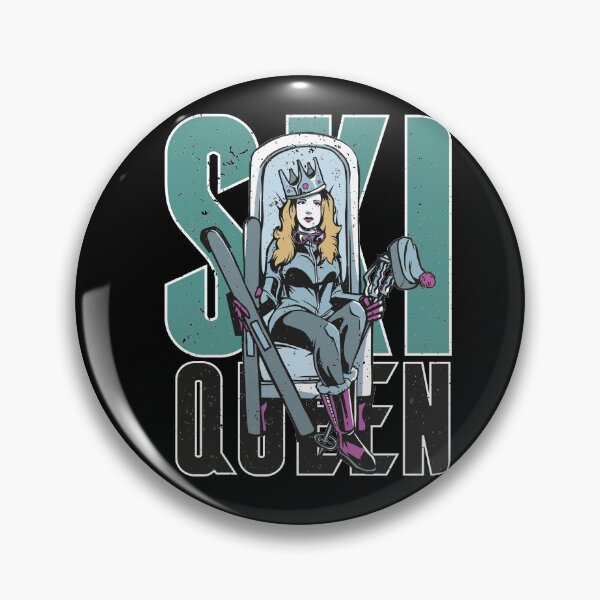 Item preview, Fun Ski Queen Skiing Lovers Winter Sports Season Cool Skier designed and sold by MadrigueraSM-.