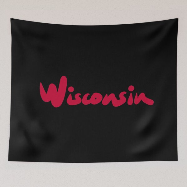 Item preview, Wisconsin state logo red designed and sold by Travel Planet.