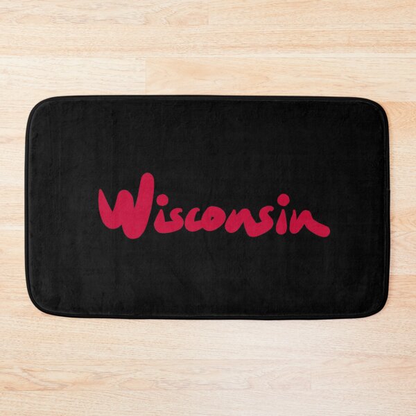Item preview, Wisconsin state logo red designed and sold by Travel Planet.