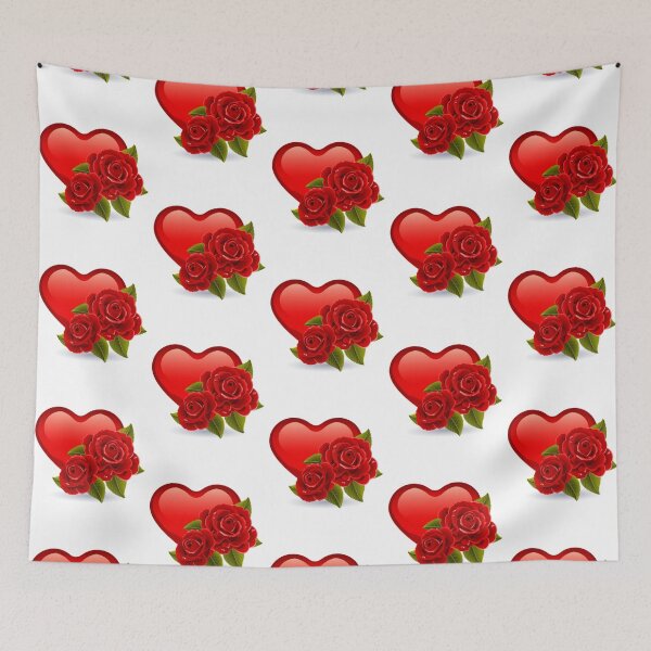Item preview, Red Roses On A Heart designed and sold by UglyBoyDesign.