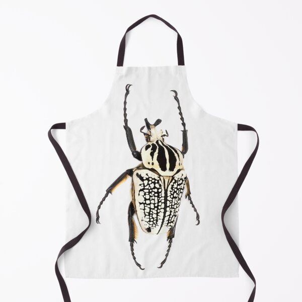 Item preview, Goliath beetle sticker white and black Goliathus orientalis designed and sold by Puffy-Puffin.