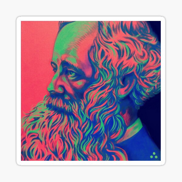 James Clerk Maxwell Sticker