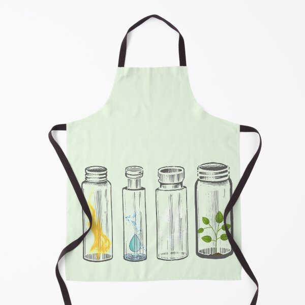 Item preview, Earth, wind, fire, and water in jars. designed and sold by Artful-Julia.