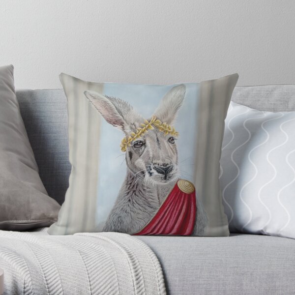 Stuffing My Face  Throw Pillow for Sale by Happylilpencils