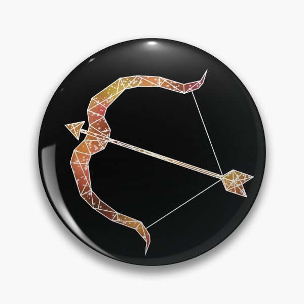 Item preview, Sagittarius Geometric Galaxy Bow and Arrow designed and sold by Skylar  Bailey.