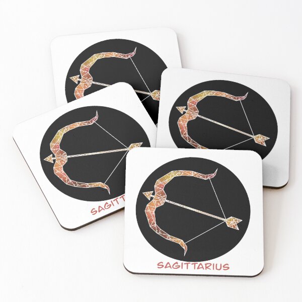Item preview, Sagittarius Geometric Galaxy Bow and Arrow designed and sold by Skylar  Bailey.