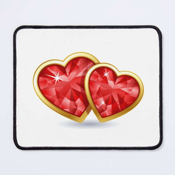 Item preview, Red Ruby Sparkling Hearts designed and sold by UglyBoyDesign.