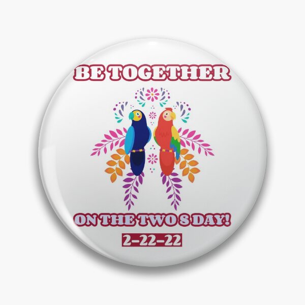 Item preview, Be together on the twosday 2-22-22 | Colourful Birds twosday designed and sold by TatianaLG.