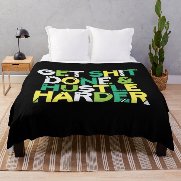 Item preview, Get Shit Done & Hustle Harder Hustler Quote designed and sold by Timcito.