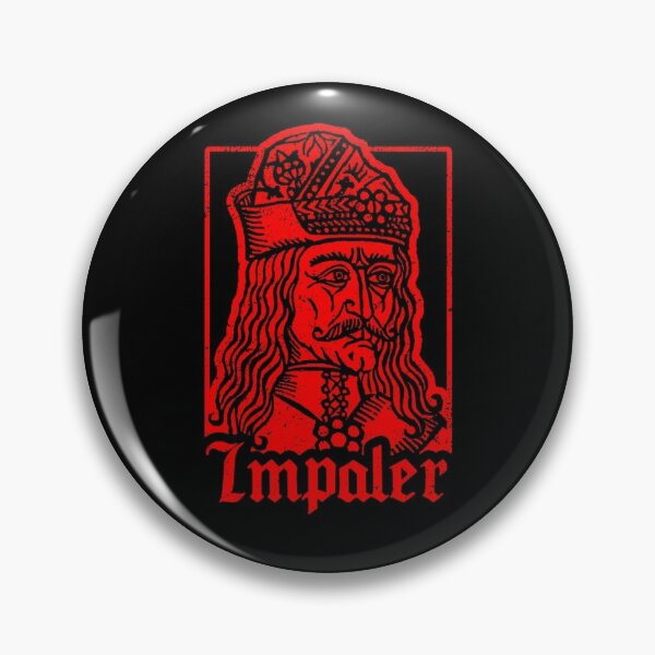 VLAD TEPES Buttons Pins Badges 4 vampire goth gothic dracula wallachia impaler 