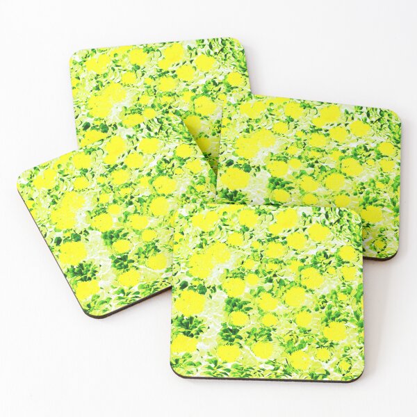 Item preview, Floral Motives with Yellow Flowers and Green Leaves designed and sold by IraNiva.
