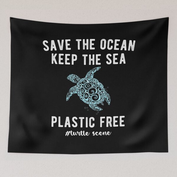 Item preview, save the ocean keep the sea plastic free, World Turtle Day designed and sold by hattem.