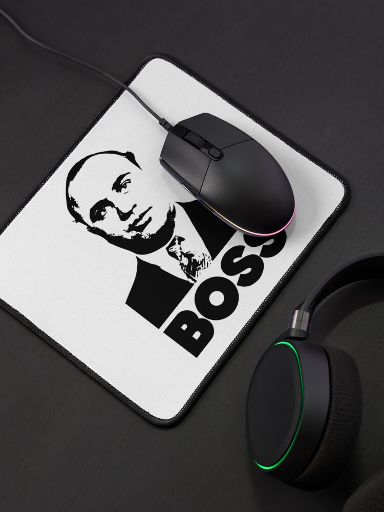 Alternate view of Al Capone Boss Black and White Mugshot Mouse Pad