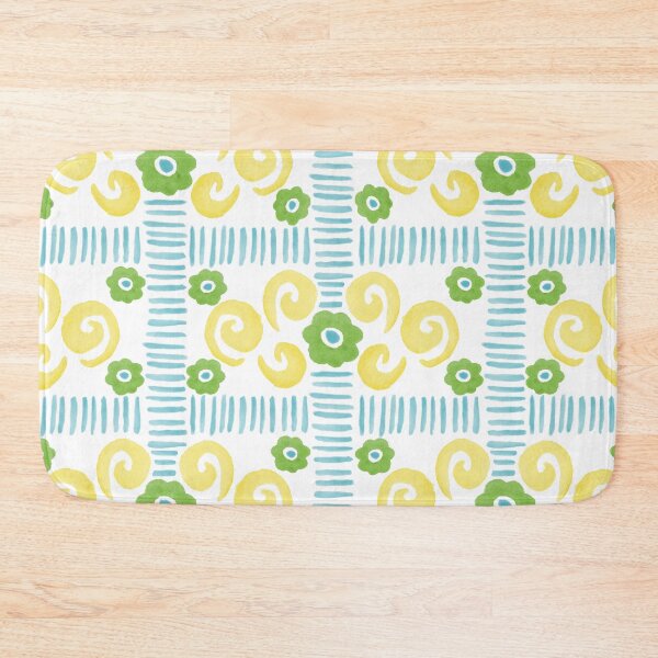 Item preview, Watercolor Florals - Yellow, Green and Blue designed and sold by PaintInTheNight.