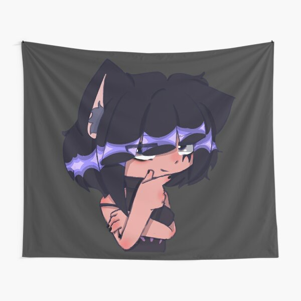 Premium AI Image  Anime girl with black hair and a blindfold