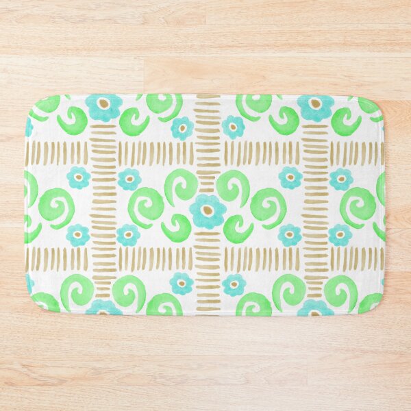Item preview, Watercolor Florals - Blue, Green and Orange designed and sold by PaintInTheNight.
