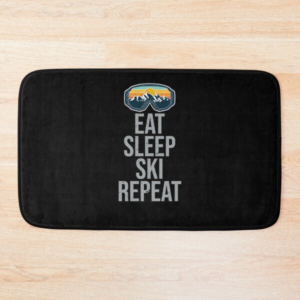 Item preview, Funny Eat Sleep Ski Repeat Skiing Lovers Winter Sports Ski designed and sold by MadrigueraSM-.