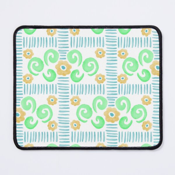 Item preview, Watercolor Florals - Green, Orange and Blue designed and sold by PaintInTheNight.