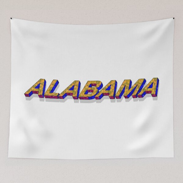 Item preview,  Alabama state 3D text design  designed and sold by HBWOLFARTS.