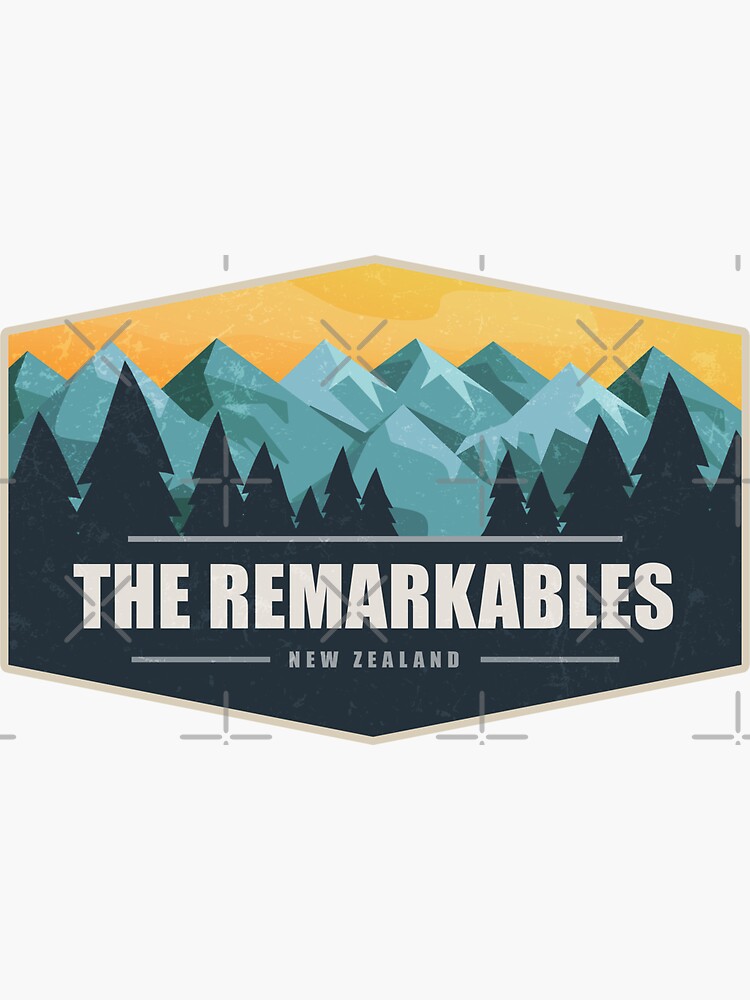 Thumbnail 3 of 3, Sticker, The Remarkables New Zealand Badge designed and sold by divotomezove.