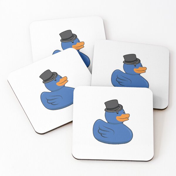Item preview, Blue rubber duck with a tophat designed and sold by Idyllio.