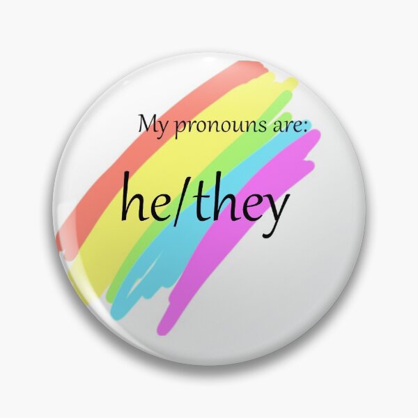 Item preview, he/they pronouns designed and sold by multifandomart1.