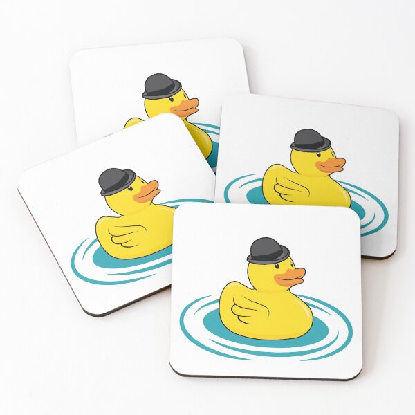 Item preview, Rubber duck with a bowler hat designed and sold by Idyllio.