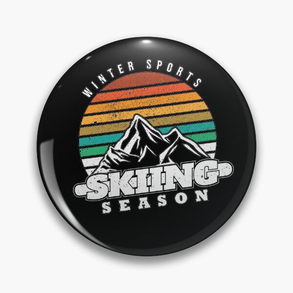 Item preview, Vintage Sunset Fun Skiing Season Ski Lover Cool Winter Sport designed and sold by MadrigueraSM-.
