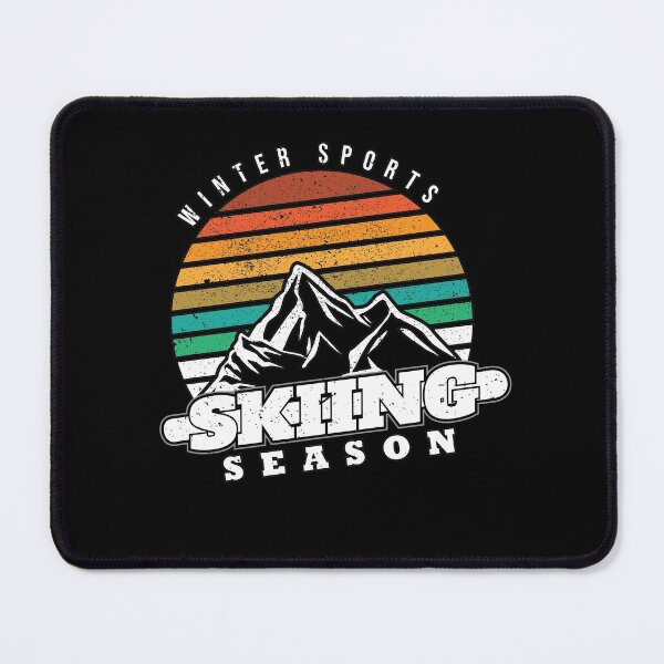 Item preview, Vintage Sunset Fun Skiing Season Ski Lover Cool Winter Sport designed and sold by MadrigueraSM-.