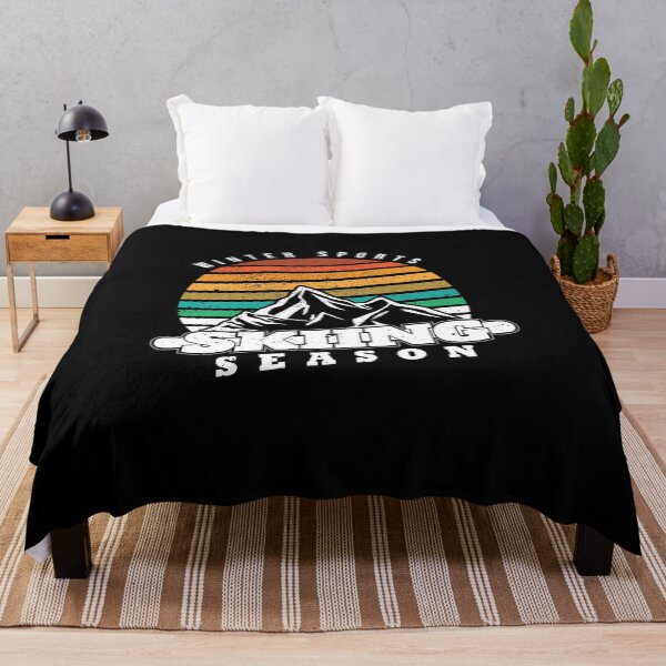 Item preview, Vintage Sunset Fun Skiing Season Ski Lover Cool Winter Sport designed and sold by MadrigueraSM-.