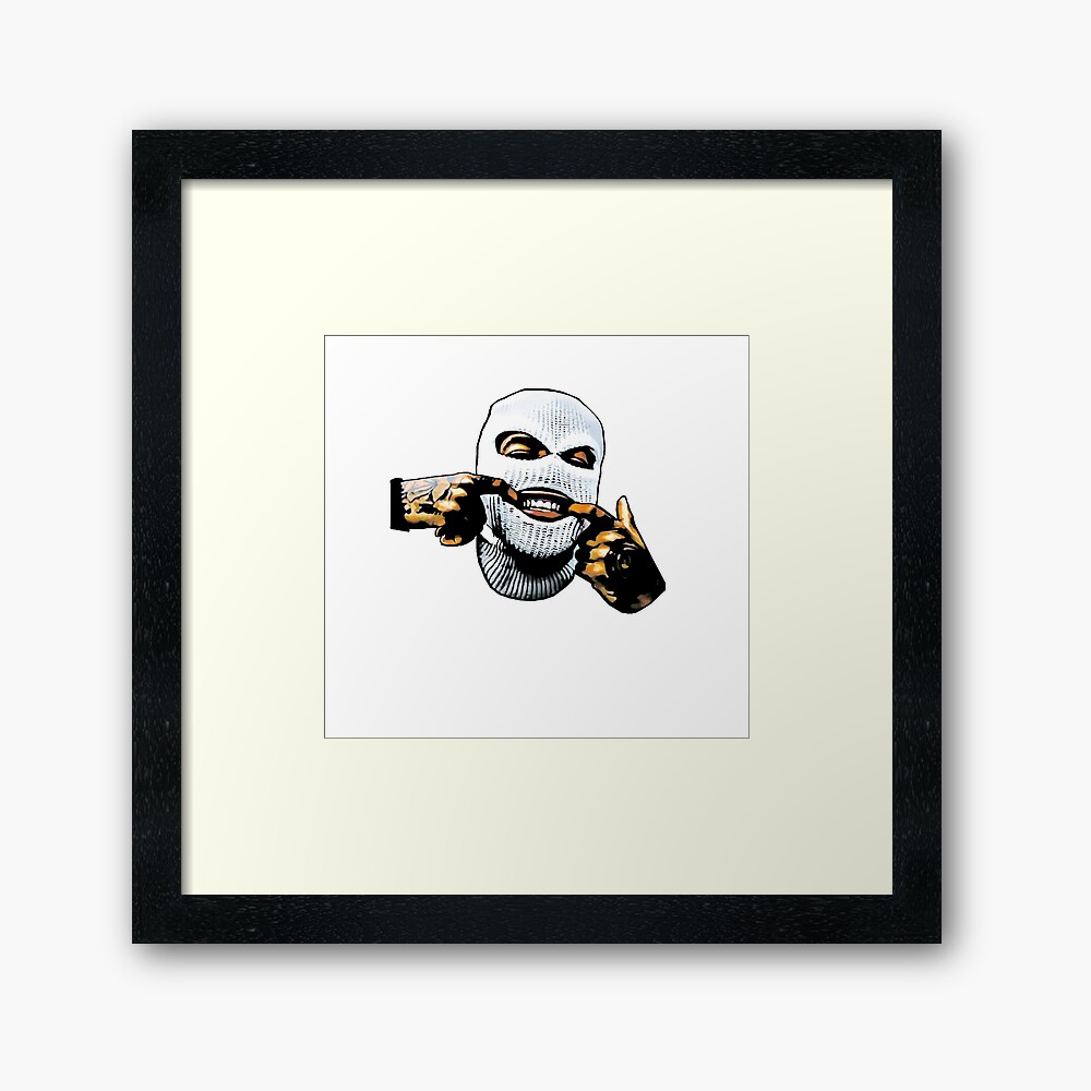 Ski Mask Sticker Art Print for Sale by kalaheeks