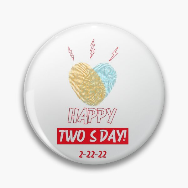 Artikelvorschau, Alles Gute zum 22.02.22 mit Liebe, zwei Fingerabdrücken und einem Herz | Zwei Fingerabdrücke, ein Herz und zwei Tage der 22.02.22 entworfen und verkauft von TatianaLG.