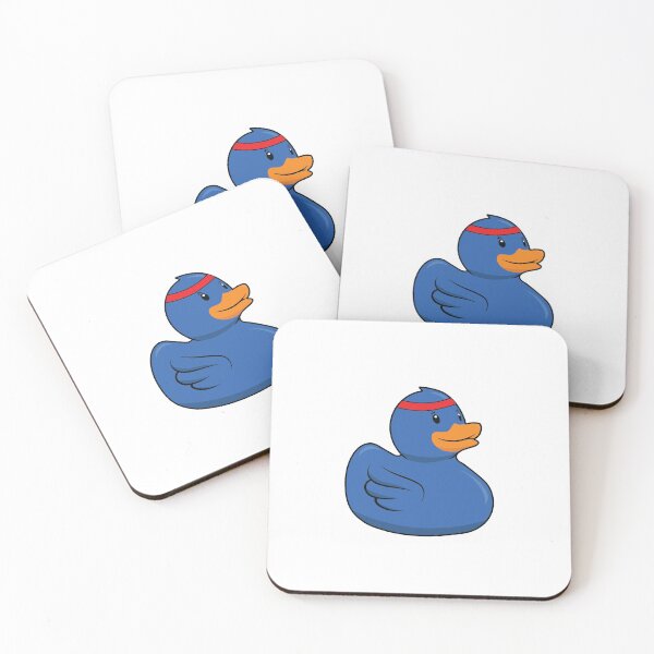 Item preview, Blue rubber duck with a sweatband designed and sold by Idyllio.