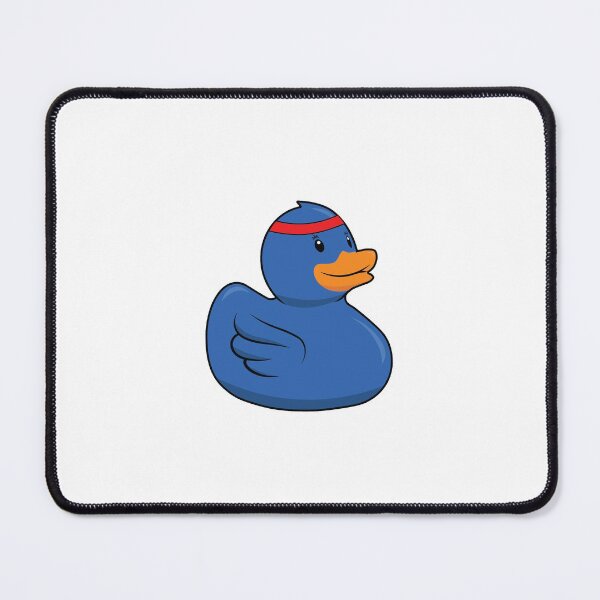 Item preview, Blue rubber duck with a sweatband designed and sold by Idyllio.