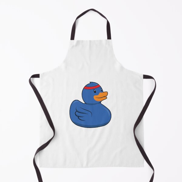 Item preview, Blue rubber duck with a sweatband designed and sold by Idyllio.
