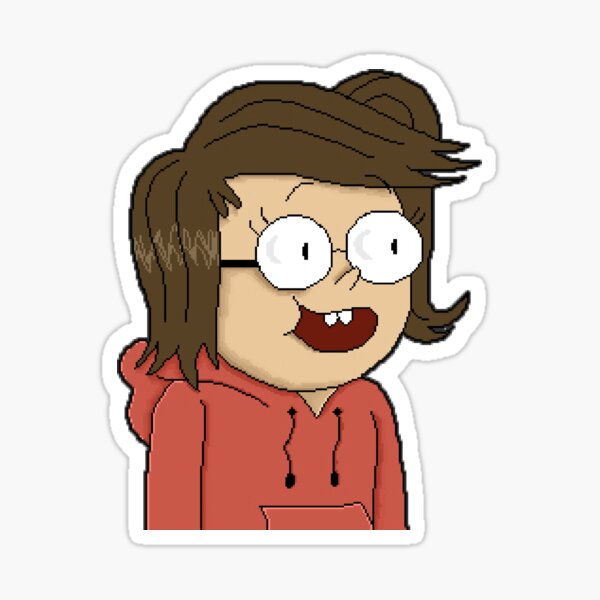 eileen regular show pixel sticker Sticker
