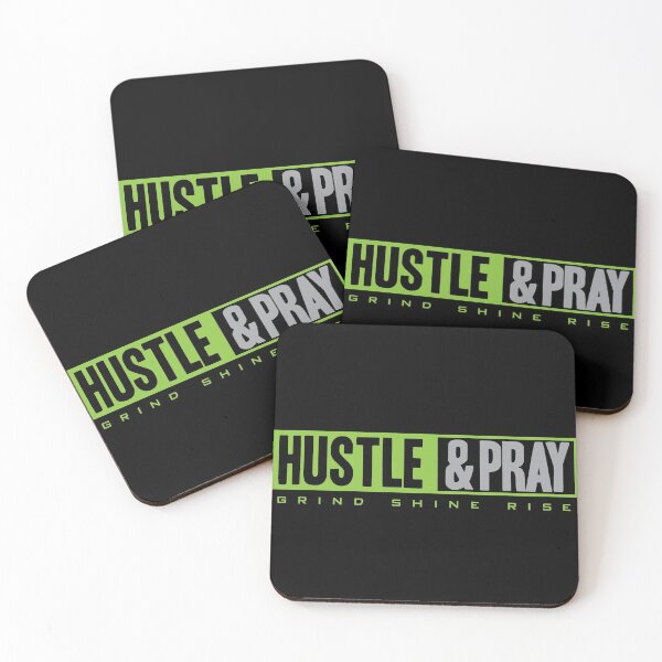 Item preview, Hustle & Pray Hustler Quote designed and sold by Timcito.