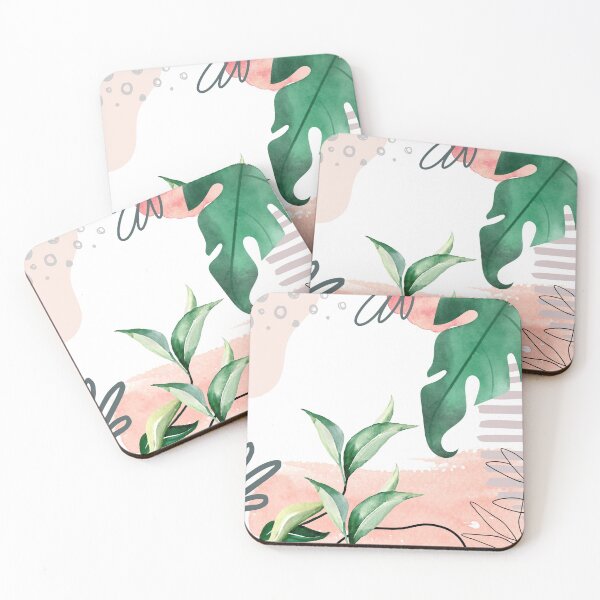 Item preview, Decorative abstract leaves and lines designed and sold by annaaires.