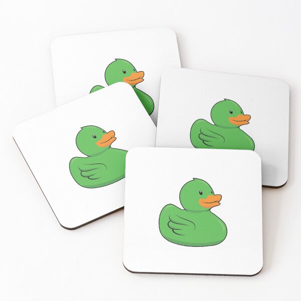 Item preview, Green rubber duck designed and sold by Idyllio.