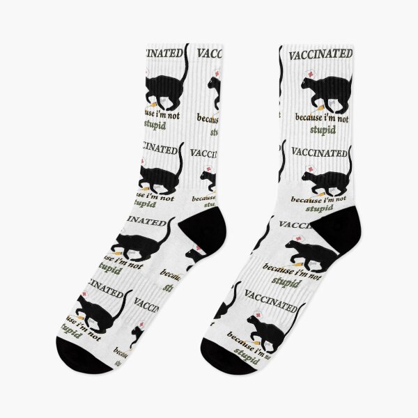 Item preview, NURSE BLACK kitty Vaccinated Because I'm Not Stupid kitty Vaccinated Because I'm Not Stupid designed and sold by Designer-amjed.