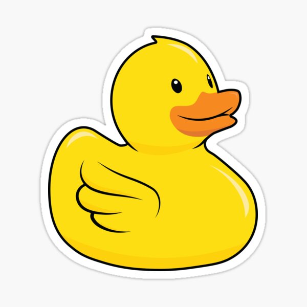 Standard rubber duck Sticker
