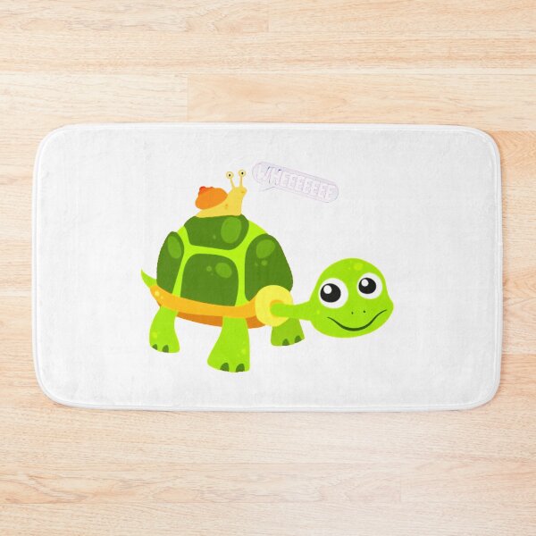 Item preview, Cute Snail Riding on Turtle Yelling Whee designed and sold by MaxineWyatt.