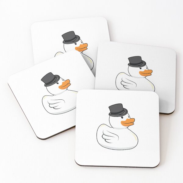 Item preview, White rubber duck with a top hat designed and sold by Idyllio.