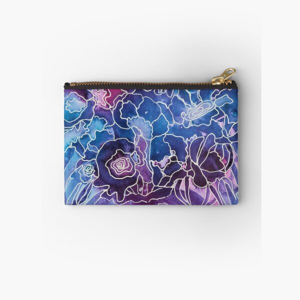 Item preview, Indigo and Purple Whimsical Flower Vase designed and sold by batikandesigns.