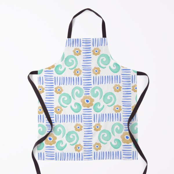 Item preview, Watercolor Florals - Blue and Orange designed and sold by PaintInTheNight.