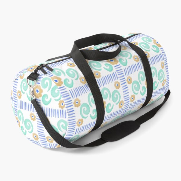 Item preview, Watercolor Florals - Blue and Orange designed and sold by PaintInTheNight.