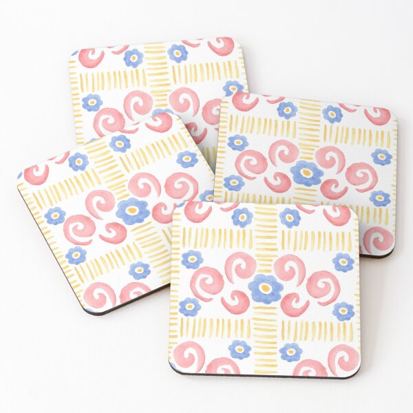 Item preview, Watercolor Florals - Primary Colors designed and sold by PaintInTheNight.