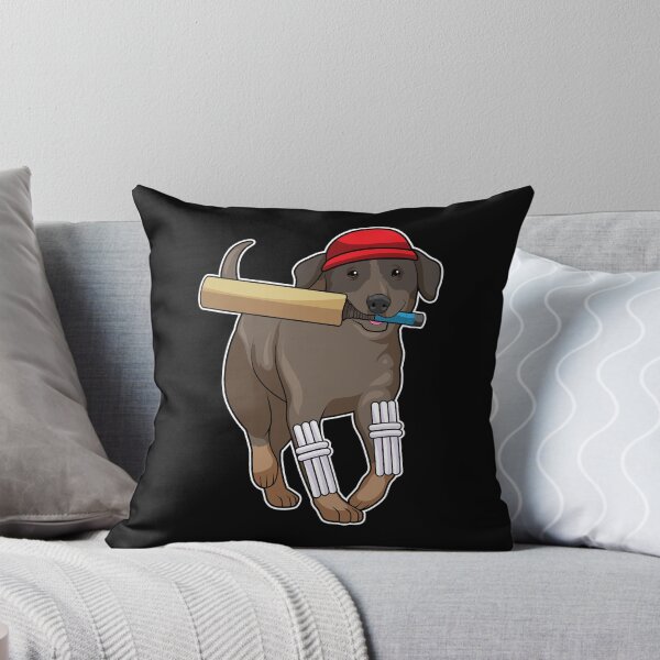 Artikelvorschau, Hund beim Cricket mit Cricketschläger entworfen und verkauft von Snabdesign84.