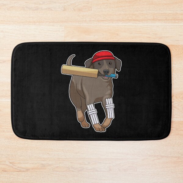 Item preview, Dog at Cricket with Cricket bat designed and sold by Snabdesign84.