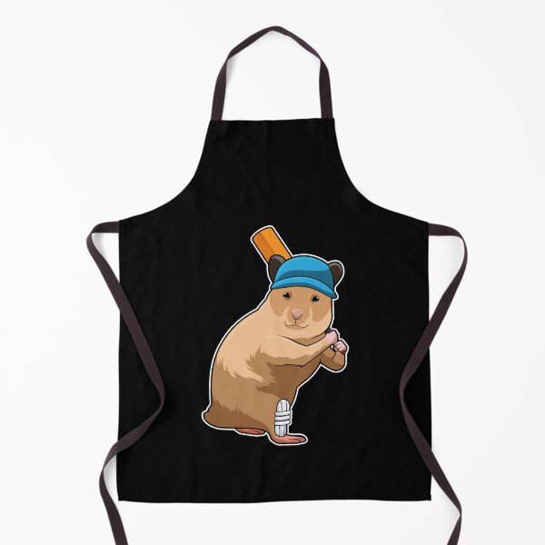 Item preview, Hamster at Cricket with Cricket bat designed and sold by Snabdesign84.